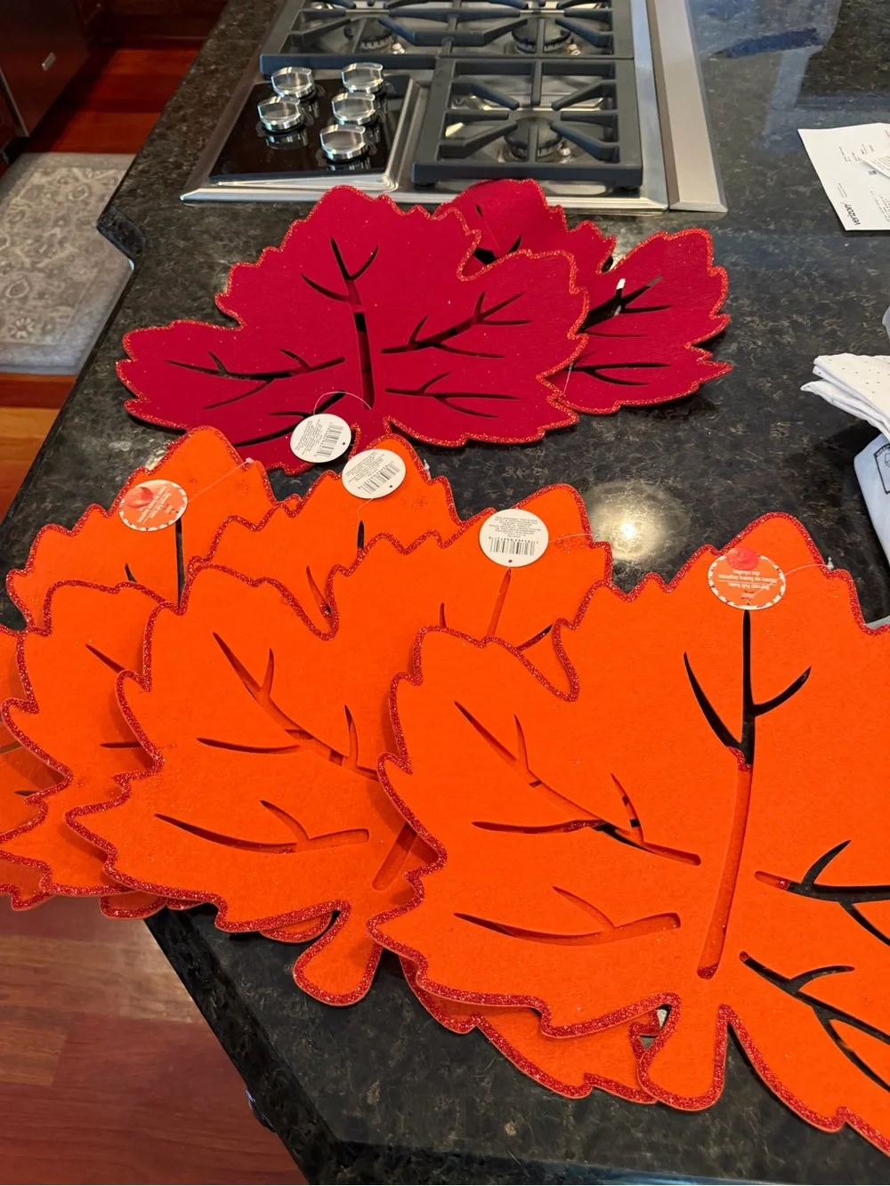 Thankful & Blessed Pumpkin Wall Sign - Orange, table cloth, falls leaves 🍁
